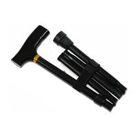 Adjustable Folding Cane, Black (1/Each)