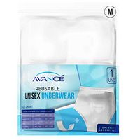 Avancé Unisex Reusable Incontinence Underwear with Water-Proof Pocket Pouch 100% Cotton Body Fabric & Elastic Waistband (Medium)