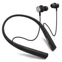 Photive Flex Wireless Bluetooth Stereo Neckband Headphones with Magnetic In-Ear Earbuds. Comfortable Lightweight Silicone thats Sweatproof and Secure-Fit 12-Hour Battery and Microphone