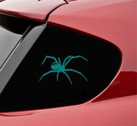 Slap-Art Tarantula Spider Cage Pet Food Vinyl Decal Sticker (Teal)