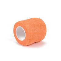 FENGLENG 3 Pack Self Adhesive Elastic Bandage Wrap Stretch Self-Adherent Tape for First Aid,Sports, Wrist, Ankle 177inch * 1.96inch (Orange)