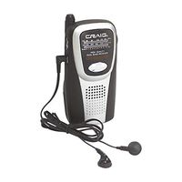 Craig Electronics CS2500 AM/FM Pocket Radio with Speaker and Headphones