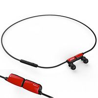 SOUNDOT Rechargeable Sport Wireless Bluetooth 4.0 Earbud Earphones with Microphone for iPhone 6 5S 5C 4 4S, iPad & iPad Mini 3 4, iPod, Android, Samsung Galaxy S6 S5, Smart Phones Bluetooth Devices - Red
