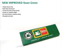 5 Packets Swan Green (Corner Cut) Cigarette - Tobacco Rolling Papers