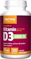 Jarrow Formulas Vitamin D3 Calcium and Bone Metabolism, 25 Mcg (1000IU) Softgels, 200 Count