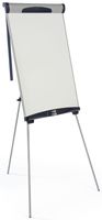 Displays2go Dry Erase Tripod Easel, 26" x 37" Magnetic White Board, Height Adjustable (AWBE24ST)