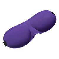hwangli Relieve Fatigue Relax Sleep Mask Slumber 100% Soft Breathable Eye Mask Travel Eyeshade Sleeping Aid/Blocks Light Purple