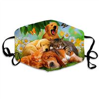 MOSDELU Cute Dog Comfortable Adjustable Funny Pattern Facial Decorations for Women and Men