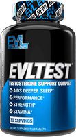 Evlution Nutrition Testosterone Booster EVL Test Training and Recovery Amplifier for Men, Supports Natural Testosterone Levels, Muscular Strength, Stamina and Optimal Sleep, 120 Tablets (30 Servings)