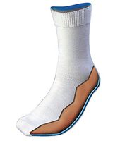 Silipos 1703 Arthritic/Diabetic Gel Socks - White, 11-13, Compression Socks with Cotton Stretch, Improves Blood Circulation. Socks and Insoles