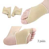 Arch Support Brace for Flat Foot,Stop Foot Pain,3 Pairs Gel Pad Bunion Relief Splints for Women & Men,S