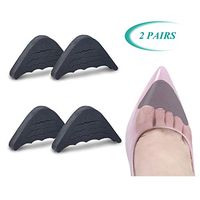2 Pairs Shoe Filler Toe Inserts for Shoes Too Big for Women Shoe Fillers Adjustable for Shoes Men Adult (Black)