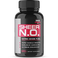 SHEER N.O. Nitric Oxide Supplement - Premium Muscle Building Nitric Oxide Booster with L Arginine - Sheer Strength Labs - 120ct