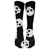 CILENTAAFGING Skull Cotton Thigh High Socks Over Knee Socks Women's Long Socks