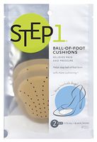 STEP 1 Gel Ball-of-Foot Cushions, 2 Pairs, Gel Inserts Help Absorb Shock & Relieve Ball of Foot Pain from High Heels & Shoes