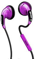 Maxell 199715 Comfortable Lightweight Dynamic Sound Reproduction Color Buds with Hands Free Built-In Microphone - Pink