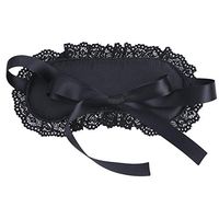 HinLot Soft Lace Sleeping Eyemask Blindfold Eye Cover Fancy Accessory (Black)