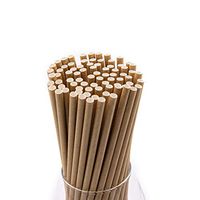 100 Pack of Premium Disposable Paper Straws – Bulk Set For Home, Parties, and Events - Multiple Colors Available (Natural Brown)