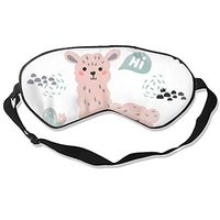 Men Women and Children Essential Silky Ultimate Sleeping Lightweight Soft Mask Adjustable Lama Alpaca Cactuses Blindfold Eye Shade Eye Cover Comfortable for Travel Shift Work