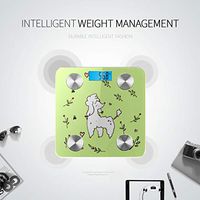 LYAOE Bluetooth Body Fat Scale Happy Poodle Smart Wireless Scale with LCD Display Measuring Body Weight Bmi and Health Digital Scale