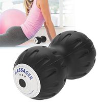 Vibrating Massage Ball, Peanut Lacrosse Ball 3 Gears Vibration Intensity Control for Body Pain Care Massager Roller (US-Plug)