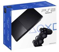 Sony PlayStation 2 Slimline Charcoal Black Console