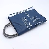 Reusable Blood Pressure Cuff Double Tube Thigh Use 46-66 cm Arm Circumference (Blue Style)