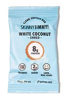 Skinny Jimmy! White Coconut Shred Mini Protein Bars, Under 100 Calories, 24 Count