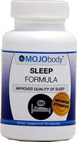 MOJObody Sleep Formula, 30 Capsules, Valerian Root, Hops, Kava Kava, and Melatonin, Key Part of a Healthy Lifestyle, Benefit Your Heart, Weight, and Mind, Supports Healthy Brain Function