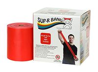 CanDo 10-6322 Sup-R Latex Free Exercise Band, 50 yd Roll, Red-Light