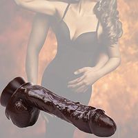 ZHUTAITAI Waterproof Big Head and Lifelike Texture Presonal Pleasure Toy for Women, (24CM X 4.7CM)