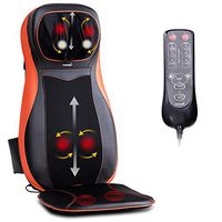 Car Chair Seat Massage Cushion Pad Durable Hand Controller Back Neck Deep Shiatsu Kneading Swing Massaging Hip Cushion Vibration Massage 3 Different Level Intensity Helps Relief to Your Stiff Muscles