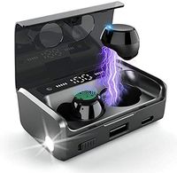 Wireless Earbuds, IPX7 Waterproof Bluetooth 5.0 Headphones w/Mic, 160H Playtime/3500mAh LED Charge Case with Flashlight/HD Stereo Sound/Auto-Pairing/Touch-Control/True Wireless Earbuds for Android&iOS
