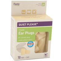 Flents Quiet! Please Foam Ear Plugs #F408-150 10 Pairs ( Pack of 6 )