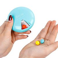 Portable Rotating Pill Organizer, Pill Case BPA-Free Pill Box 7 Day Weekly Pills Dispenser,7 Compartments Storage Container