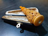 Handmade Engraved Meerschaum Cigarette Holder-Gift in a Special Box-Model2