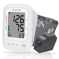 YMT Life Blood Pressure Monitor – Automatic Upper Arm Blood Pressure Machine with Cuff – FDA Approved Digital Hypertension Detector with LCD Screen – Clinical Accuracy for Heart Rate Pulse and BP