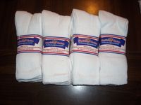 DIABETIC CUSHION - DIABETIC SOCKS,PLUS SIZE 13-15,12 PAIR,WHITE CREW LENGTH,PHYSICIANS CHOICE