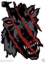MFX Design Wolf Scratch Laptop Sticker Decal Window Sticker Decal Hard Hat Sticker Decal Tollbox Sticker Decal Vinyl - Made in USA 3 in. x 3 in.
