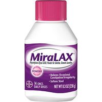 MiraLAX Laxative, Unflavored Powder 8.3 oz, Pack of 6