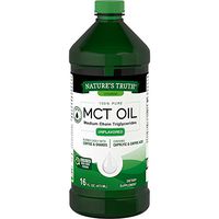 100% Pure MCT Oil, Medium Chain Triglycerides, Unflavored 16 Fl Oz