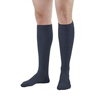 Ames Walker AW Style 132 Cotton 15 20mmHg Moderate Knee High Socks Navy Large