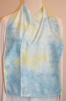 DinerWear Cravaat - Fashionable Adult Bib Dining Scarf (Green/Blue)