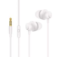 PISEN Headphones, in Ear Earbuds, Wired Earphones with Microphone and Remote Control Compatible with Apple iPhone 6S Plus 6 SE 5S Samsung Galaxy S7 S6 Note 3 2 1/MP5 Player iOS Android, Small, White