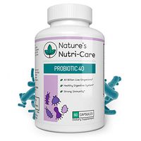 Nature's Nutri-Care Probiotic Supplement - 40 Billion CFUs – 3X Higher Potency - MAKTREK Bi-Pass – Stronger Digestive and Immune Health - Capsule Count 60