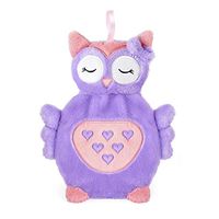 750ml Hot Water Bottle with Plush Owl Cover (Purple)