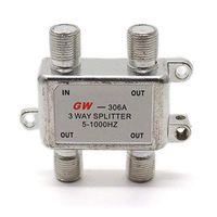 Yohii 3-Way 5-1000HZ Bi-Directional Coaxial Cable Splitter for CATV Satellite MoCA System