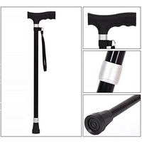 cane Portable Lightweight with Frosted Handle Multifunctional Adjustable Walking Stick for Men Women(70-92Cm) HOJZ,Black