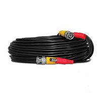 NDA-Electronics Security Camera Video CCTV BNC Power/Siamese Cable (20 FT, BLACK)