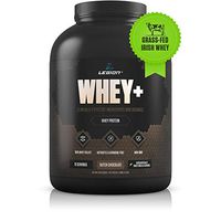 Legion Whey+ Chocolate Whey Isolate Protein Powder from Grass Fed Cows, 5lb. Low Carb, Low Calorie, Non-GMO, Lactose Free, Gluten Free, Sugar Free. Great for Weight Loss & Bodybuilding.